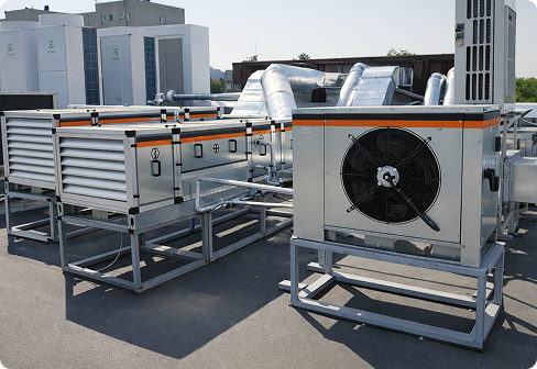 Руфтопы Jizer на крыше здания, вид 1